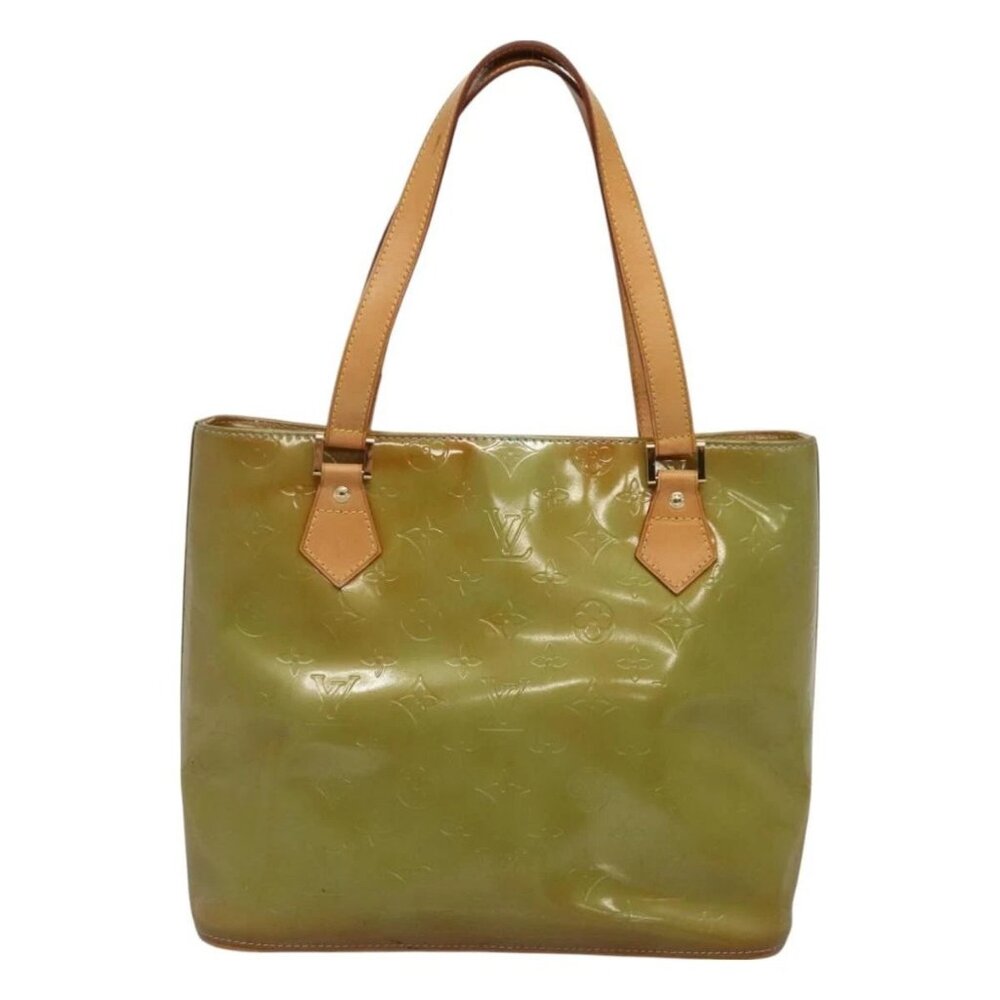 LOUIS VUITTON Monogram Vernis Houston Hand Bag Baby Blue M91005 LV Auth 130139 - Picture 2 of 16